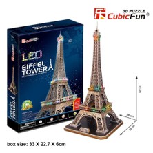 Cubic Fun 3D Puzzle 82 Parça Eyfel Kulesi (Led Işıklı)