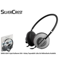 Silver Crest SKRO-32AT Uçak Kullanım Kiti + Kolay Taşınabilir Lüks Gri Kulaklık