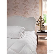 Kristal Tek Kişilik Kapitone Desenli Microfiber Silikon Yorgan Hediyeli (1+1)