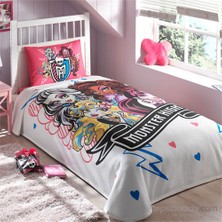 Taç Monster High Tek Kişilik Pamuk Pike Takımı