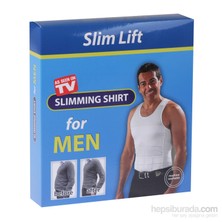 Slim Lift Atlet Tipi Dikişsiz Göbek Korsesi - Erkek Korse (Beyaz)