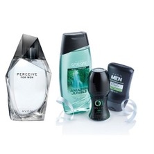 Avon Perceive Edt 100 Ml Erkek Parfüm 4'Lü Bakım Set