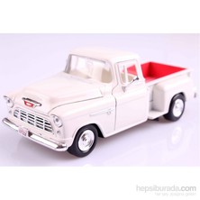 Motomax 1955 Chevy 5100 Stepside 1/24 Die Cast Model Araç