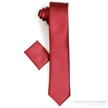 Varetta Erkek Bordo Mendilli Kravat