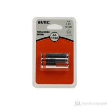 Avec 1100 maH AA 2'li Şarjlı Kalem Pil