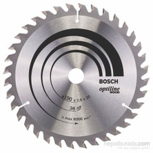 Bosch  - Optiline Serisi Ahşap İçin Daire Testere Bıçağı - 190 X 20/16 X 2,6 Mm, 36 Diş