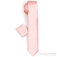 Varetta Erkek Somon Rengi Mendilli Kravat