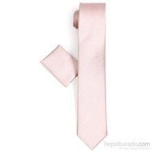 Varetta Erkek Pudra Pembe Mendilli Kravat