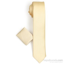 Varetta Erkek Sarı Mendilli Kravat