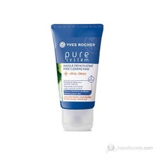 Yves Rocher Pure Systeme - Siyah Noktaları Yok Eden, Gözenekleri Derinlemesine Arındıran, Sebum Dengeleyici Maske