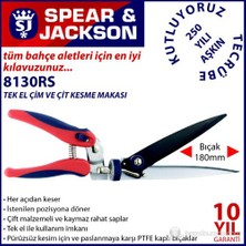 Spear And Jackson 8130Rs Tek El Çim Ve Çit Kesme Makası