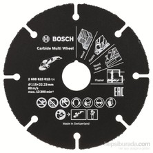 Bosch - Carbide Multiwheel, Taşlama Makineleri İle Ahşap Ve Plastiği Güvenli Kesme Bıçağı 115Mm