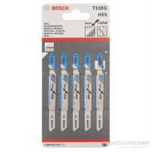 Bosch  - Ekonomik Seri Metal İçin T 118 G Dekupaj Testeresi Bıçağı - 5'Li Paket