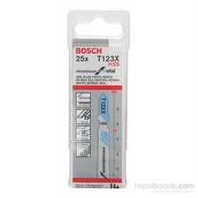 Bosch  - Kademeli Artan Dişli Seri Metal İçin T 123 Xf Dekupaj Testeresi Bıçağı - 25'Li Paket