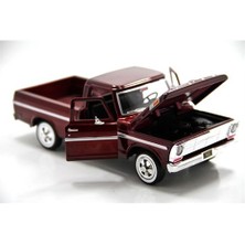 Motormax 1:24 1969 Bordo Ford F-100 Pickup Model Araba