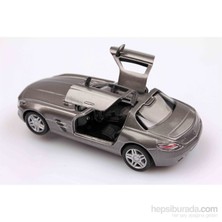 Füme Mercedes-Benz Sls Amg  1/36 Çek Bırak Die-Cast Model Araç