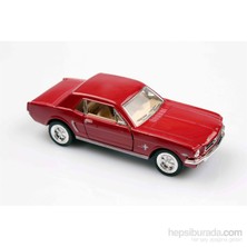 Kırmızı 1964 1/2 Ford Mustang 1/36 Çek Bırak Die-Cast Model Araç