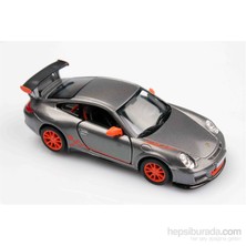 Gri 2010 Porsche 911 Gt3 Rs 1/36 Çek Bırak Die-Cast Model Araç