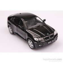 Siyah Bmw X6  1/38 Çek Bırak Die-Cast Model Araç