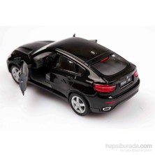 Siyah Bmw X6  1/38 Çek Bırak Die-Cast Model Araç