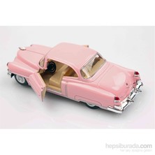 Pembe 1953 Cadillac Series 62  1/43 Çek Bırak Die-Cast Model Araç