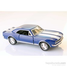 Mavi 1967 Camaro Z-28 1/37 Çek Bırak Die-Cast Model Araç