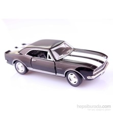 Siyah 1967 Camaro Z-28 1/37 Çek Bırak Die-Cast Model Araç