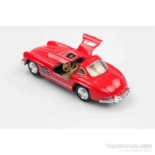 Kırmızı 1954 Mercedes-Benz 300 Sl  1/36 Çek Bırak Die-Cast Model Araç