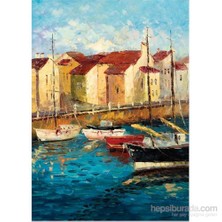 Ks Games Puzzle 500 Parça Sailboats On Waterfront David Fairchild