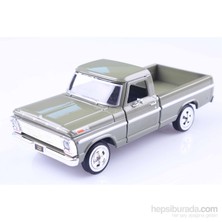 Diecast 1969 Ford F-100 Pickup 1/24 Die Cast Model Araç
