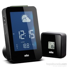 Braun RC Alarmlı Dijital Masa Saati / Hava İstasyonu Siyah
