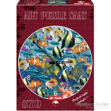 Art Puzzle 570 Parça Çok Balık Saat
