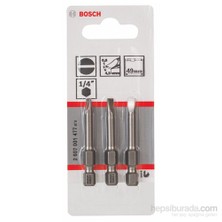 Bosch  - 3'Lü Paket - Ekstra Sert Seri Vidalama Ucu - S 0,6X4,5, 49 Mm