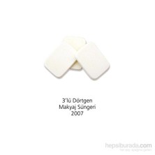 Studio Basics 3'lü Dörtgen Makyaj Süngeri 2007