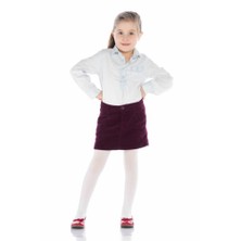 Penti Pretty Extra Cotton Cocuk Beyaz Kız Çocuk Külotlu Çorap