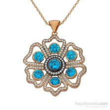 Argentum Concept 6 Yapraklı Rose Çiçek Kolye