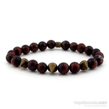 Solfera Kaplan Gözü Doğal Taş Erkek Bileklik B560