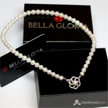 Bella Gloria Altın Kaplamalı Gümüş Sıra İnci Kolye (GK00211)