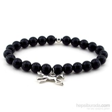 Solfera Oniks Doğal Taş Erkek Bileklik Yarış Atı B690