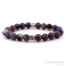 Solfera Orjinal Ametist Doğal Taş Bayan Bileklik