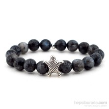 Solfera Labradorit Yıldız Doğal Taş Bayan Bileklik B838