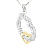 AltınSepeti Beyaz Altın Dudak Kolye AS221KL