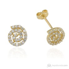 Glorria 14 Ayar Altın Lava Küpe