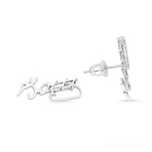 Altınsepeti Gümüş Atatürk İmzası Küpe G57kp