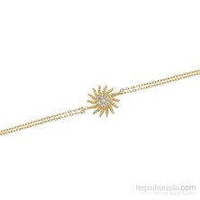 Glorria 14 Ayar Altın Güneş Bileklik