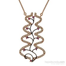 Altınsepeti Gümüş Yapraklı Doğa Kolye Astm019074