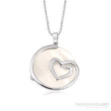 Altınsepeti Gümüş Sedefli Kalp Kolye G369kl