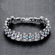 Monemel Swarovski® Taşlı Geniş Bileklik