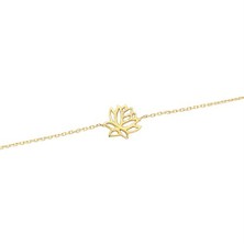 Glorria 14 Ayar Altın Motif Bileklik