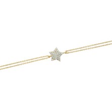 Glorria 14 Ayar Altın Yıldız Bileklik